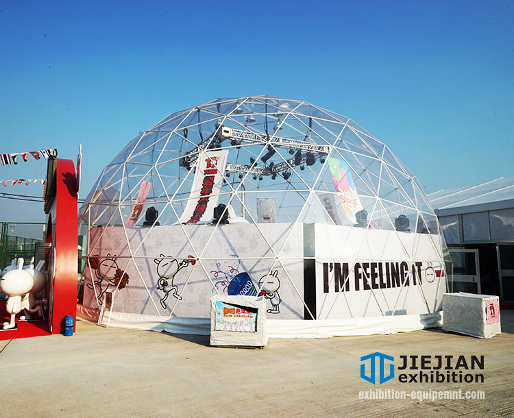 transparent geodesic dome tent